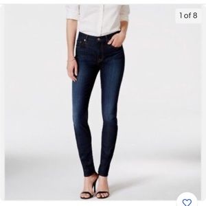 7 For All Mankind Mid Rise Skinny Jeans